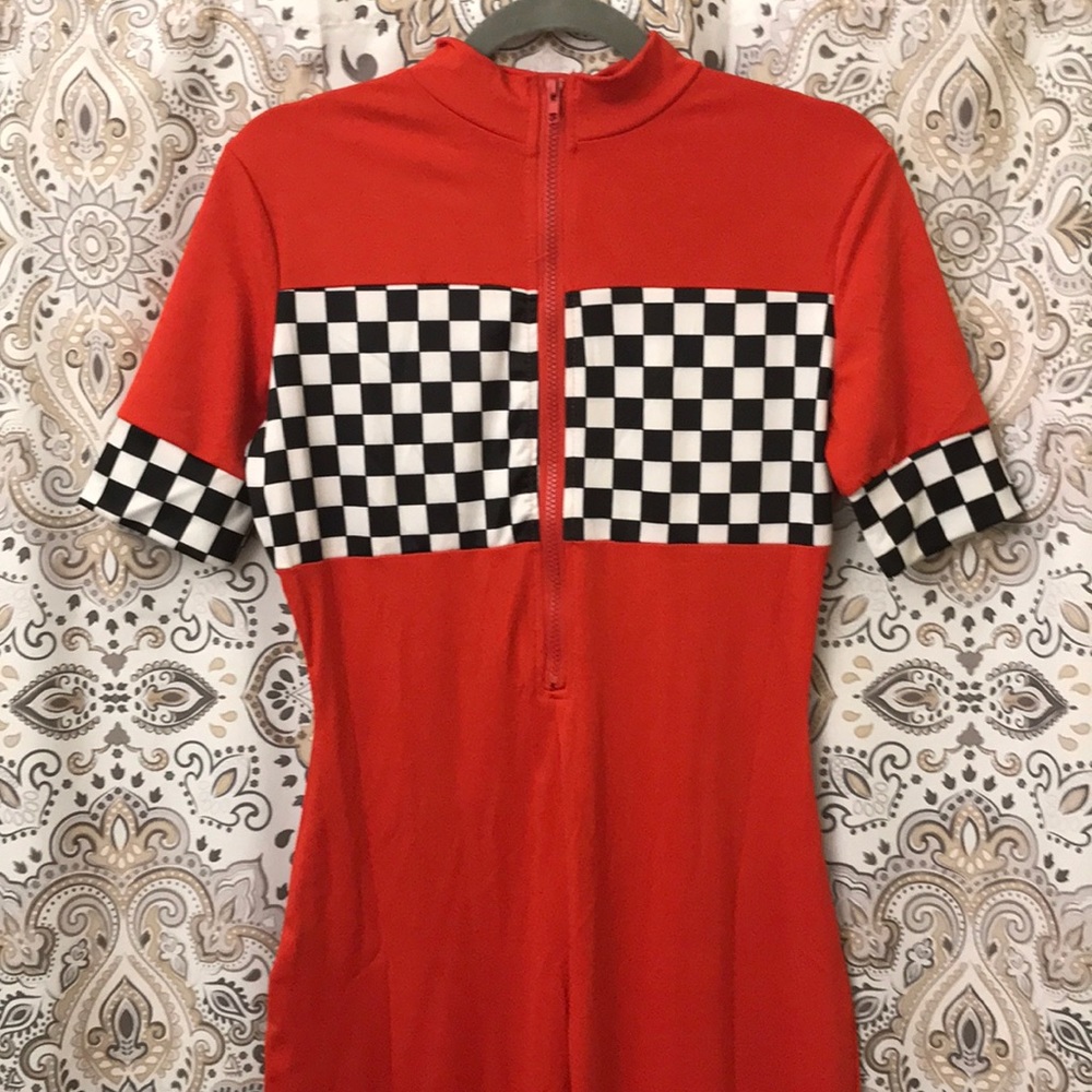 A beautiful one piece with short sleeves